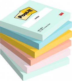 Karteczki samoprzylepne Post-it Paleta Marzycielska, 76x76mm, 6x100 karteczek, pastelowy