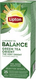 Herbata zielona smakowa w kopertach Lipton Classic Green Tea Orient, 25 sztuk