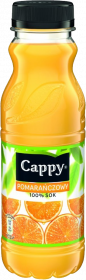 Sok pomarańczowy 100% Cappy, butelka PET, 0.33l