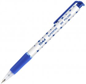 Długopis automatyczny Toma, Superfine 069, 0.5mm, niebieski