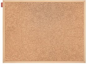 Tablica korkowa Memoboards, w ramie drewnianej, 60x40cm, brązowy