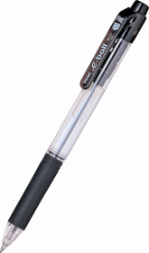 Długopis automatyczny Pentel, E-ball BK127, 0.7mm, czarny