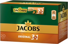 Kawa rozpuszczalna w saszetkach Jacobs 3w1, original, 20 sztuk x 15.2g