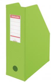 Pojemnik PCV na dokumenty składany Esselte, A4, 100mm, do 1000 kartek, zielony