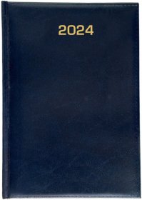 Kalendarz książkowy Udziałowiec 2023, Dyrektorski A5, dzienny, 160 kartek, granatowy - B