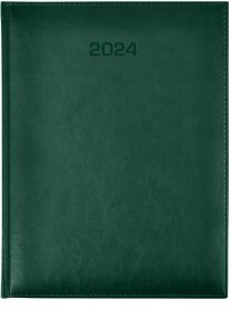 Kalendarz książkowy Udziałowiec 2023, Vivella A5, dzienny, 184 kartki, zielony - C