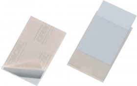 Kieszeń samoprzylepna Durable Pocketfix, 90x57mm, otwarcie z boku, 10 sztuk, transparentny