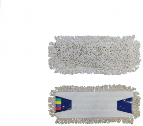 Mop płaski bawełniany Merida Economy, z zakładkami , 40x11cm - końcówka