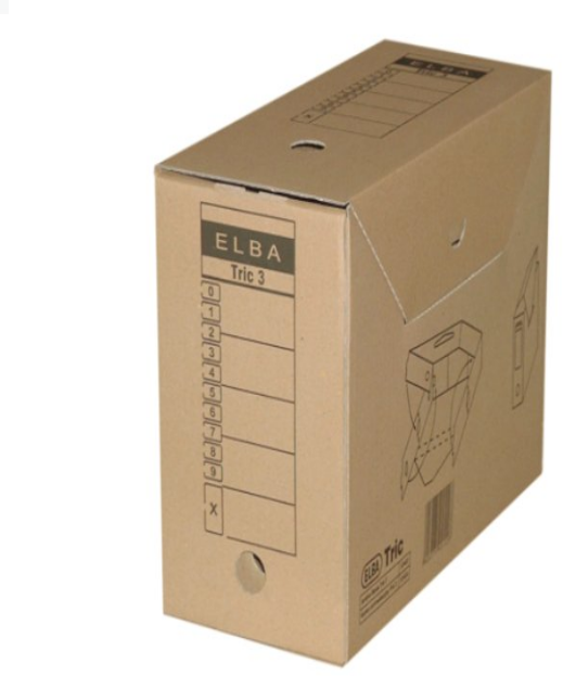 Pudełko archiwizacyjne Elba Tric 3 A4 15,5cm