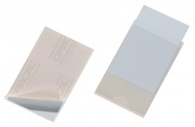 Kieszeń samoprzylepna Durable Pocketfix, na wizytówki, 90x57mm, 100 sztuk, transparentny