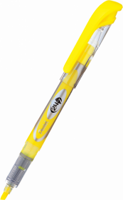Zakreślacz Pentel SL12, z płynnym tuszem, ścięta, 3.7mm, żółty