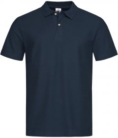 T-shirt polo Stedman, 100% bawełny,  gramatura 170g, rozmiar S, granatowy