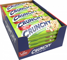 Baton Sante Crunchy, orzechowo migdałowy, 35g, 25 sztuk