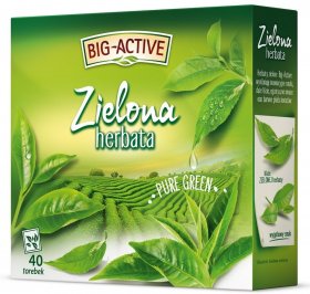 Herbata zielona w torebkach Big-Active, 40 sztuk x 1.8g