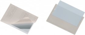 Kieszeń samoprzylepna Durable Pocketfix, 90x57mm, otwarcie u góry, 10 sztuk, transparentny
