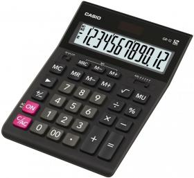 Kalkulator biurowy Casio GR-12, 12 cyfr, czarny