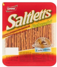 Paluszki Saltletts, z solą, w plastikowym opakowaniu, 250g