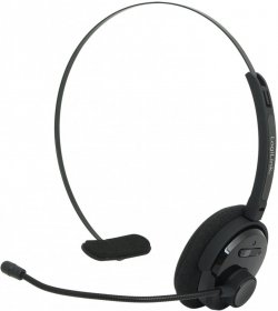 Słuchawki bezprzewodowe mono LogiLink, Bluetooth z pałąkiem i mikrofonem, czarny