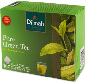 Herbata zielona w torebkach Dilmah Pure Green, 100 sztuk x 1.5g