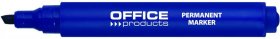 Marker permanentny Office Products, ścięta, 5mm, niebieski