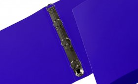 Segregator Biurfol, A4, szerokość grzbietu 33mm, 4 ringi, niebieski