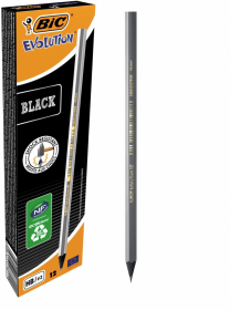 Ołówek Bic Evolution Black, HB, 12 sztuk, czarny
