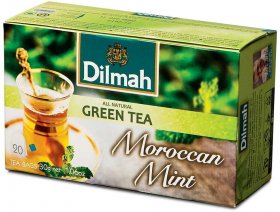 Herbata zielona smakowa w torebkach Dilmah, Moroccan Mint Green Tea, mięta, 20 sztuk x 1.5g