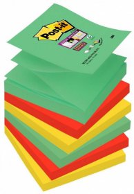 Karteczki samoprzylepne Post-it Super Sticky Z-Notes Marrakesz (R330-6SS-MAR) 76x76mm, 6x90 karteczek, mix kolorów