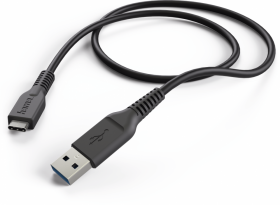 Kabel ładujący Hama, TYP-C USB-3.1, 1m, czarny