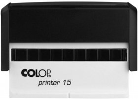 Pieczątka Colop Printer 15, 3 wersy, obudowa czarna, wkład czarny