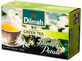Herbata zielona smakowa w kopertach Dilmah Jasmine Green Tea, 20 sztuk x 1.5g
