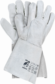 Rękawice skórzane Reis Indianex Gloves, spawalnicze, rozmiar 11, biały