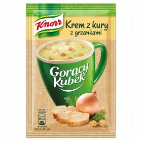 Zupa Knorr Gorący Kubek, krem z kury z grzankami, 16g