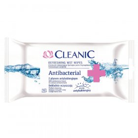 Chusteczki antybakteryjne Cleanic Antybacterial, 15 sztuk, biały (c)