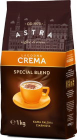 Kawa ziarnista Astra Łagodna Crema Special Blend, 1kg