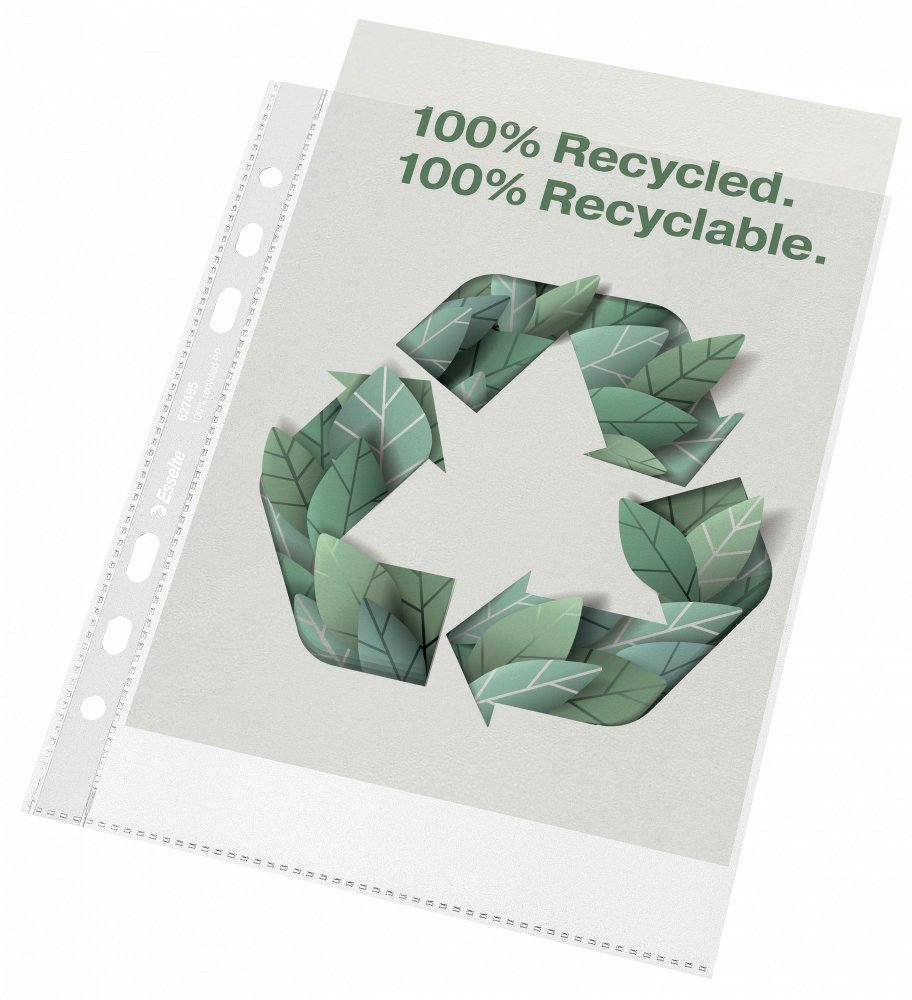 Koszulki na dokumenty A5 70 mic ekologiczne Recycled Premium Esselte