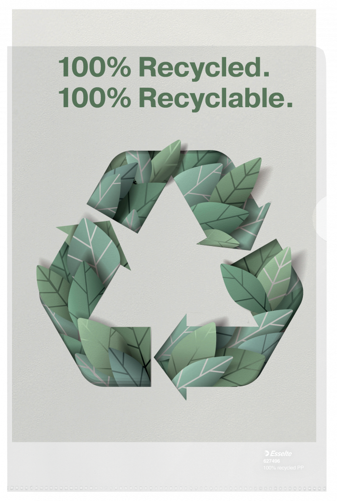 Folder na dokumenty A4 100 mic PP ekologiczny Recycled Premium Esselte