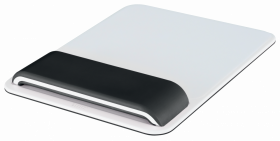 Podkładka ergonomiczna pod mysz i nadgarstek Leitz Ergo WOW, 200x23x260 mm, biało-czarny