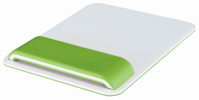 Podkładka ergonomiczna pod mysz i nadgarstek Leitz Ergo WOW, 200x23x260 mm, biało-zielony
