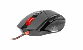 Mysz przewodowa A4Tech Bloody V7m USB, optyczna, czarno-czerwony