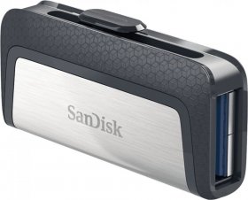 Pendrive SanDisk Ultra® Dual Drive, 256GB,  USB Type-CTM, srebrno- szary