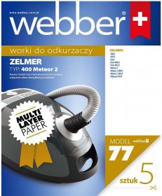 Worki do odkurzacza Webber Zelmer Meteor 2 , 5 sztuk, brązowy