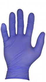 Rękawiczki nitrylowe bezpudrowe GFH, rozmiar XL, 100 sztuk, fioletowo-niebieski