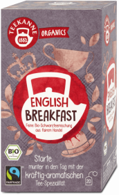 Herbata czarna w torebkach Teekanne Bio Organics English Breakfast, 20 sztuk x 1.75g