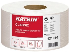 Papier toaletowy Katrin Classic Gigant S2 2130, 2-warstwy, 8.8cm x 130m, 12 rolek, biały