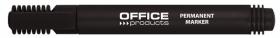 Marker permanentny Office Products, okrągła, 1-3mm, czarny