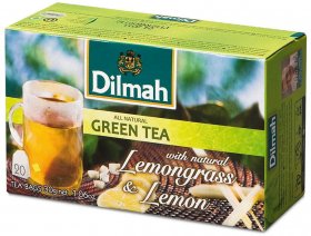 Herbata zielona w kopertach Dilmah Lemongrass & lemon, 20 sztuk x 1.5g
