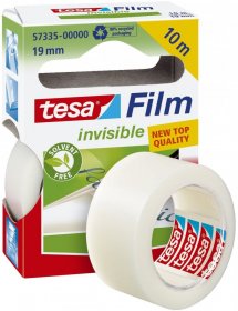 Taśma biurowa Tesa Film Invisible, 19mmx10m, przezroczysty