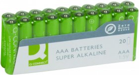 Bateria super-alkaliczna Q-Connect, AAA, LR03, 1.5V, 20 sztuk