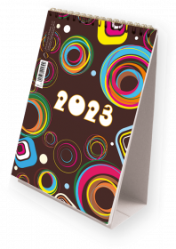 Kalendarz biurkowy ze spiralką MiP 2023, T-101-3-9, A5, 145x205mm, tygodniowy, 32 kartki